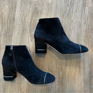 2016 Chanel Suede Boots with Silver Detail